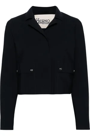 HERNO Press-stud cropped jacket
