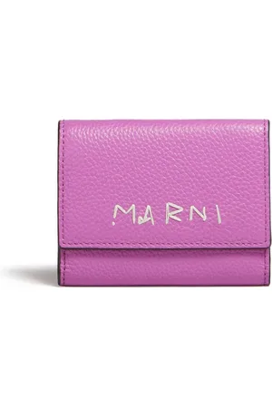 Marni Logo-embroidered leather keyholder