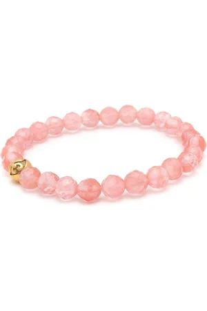 Nialaya Logo-bead quartz bracelet