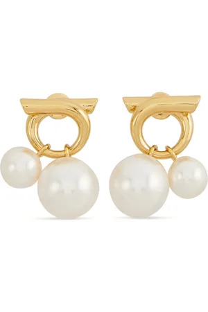 Salvatore Ferragamo Faux-pearl embellished earrings