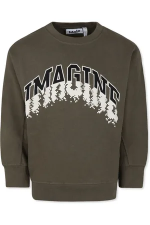 Molo Slogan-print organic cotton sweatshirt