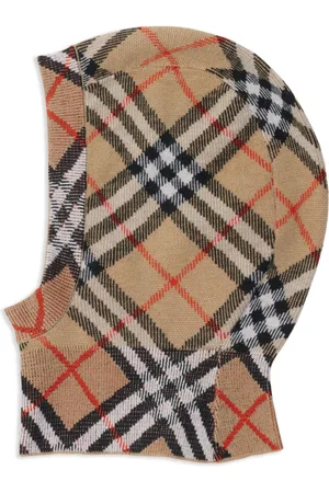 Burberry Checked wool balaclava