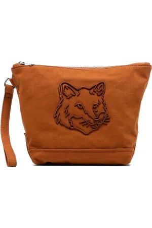 Maison Kitsuné Fox head zipped pouch
