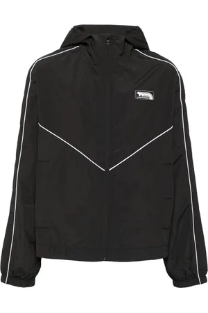 Maison Kitsuné Contrast piping hooded jacket