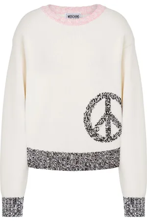 Moschino Peace intarsia jumper