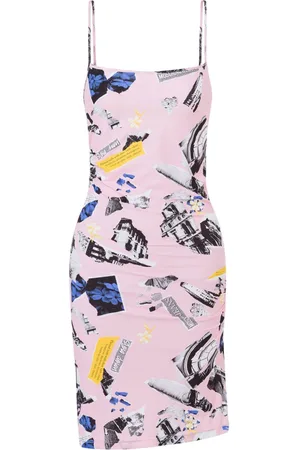 Moschino Collage-print mini dress