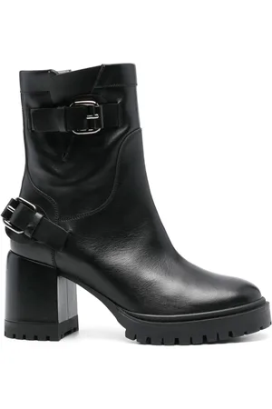 Casadei 80mm leather ankle boots