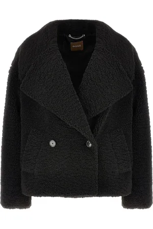 HUGO BOSS Faux-shearling coat