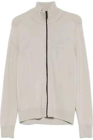 HUGO BOSS Logo-embroidered cardigan