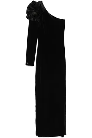 NISSA Floral-appliqu?? midi dress