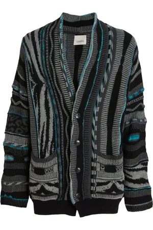 LANEUS Abstract-pattern cardigan