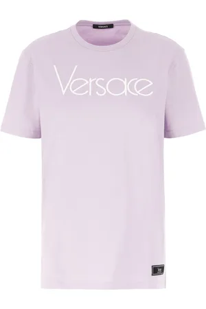 VERSACE Logo-print cotton t-shirt