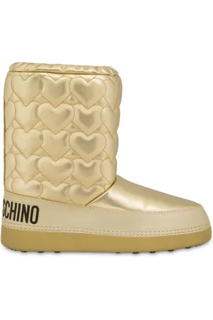 Moschino Heart quilted snow boots