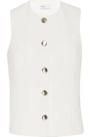ROSETTA GETTY Cady-texture buttoned vest