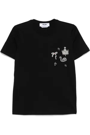 Msgm Embroidered T-shirt