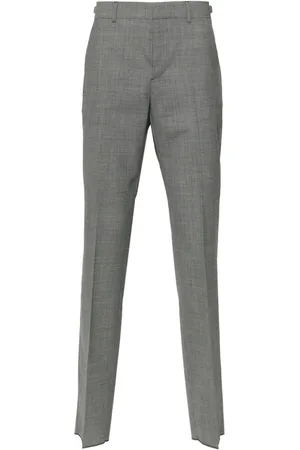 VERSACE Dogtooth-pattern tailored trousers