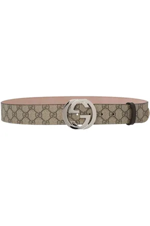 Gucci GG Supreme leather belt