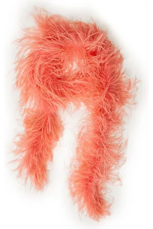 Twin-Set Feather-embellished scarf