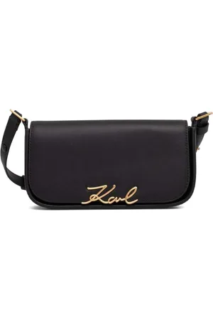 Karl Lagerfeld Signature leather shoulder bag