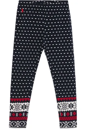 Ralph Lauren Fair isle ttretch-jersey leggings