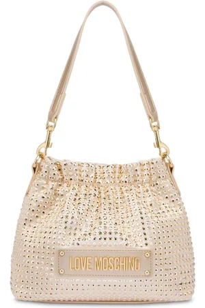 Moschino Logo-plaque studded cross body bag