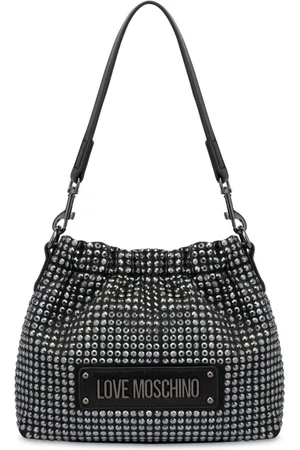 Moschino Logo-plaque studded cross body bag