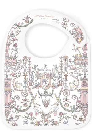 Atelier Choux Toile de Jouy bib