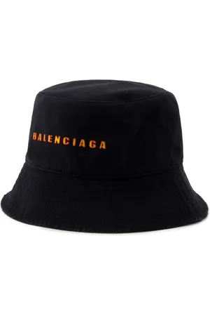 Balenciaga Logo-embroidered cotton bucket hat