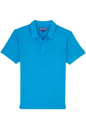 Vilebrequin Logo-embroidered linen polo shirt