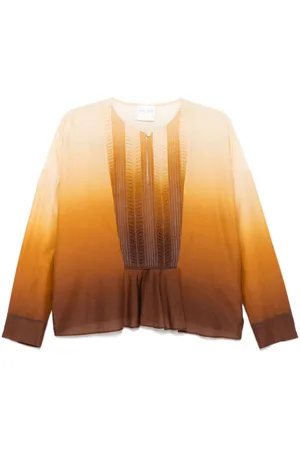 FORTE FORTE Voile ombr??-effect blouse