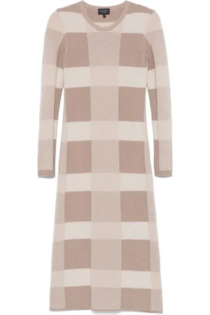Emporio Armani Checked midi dress