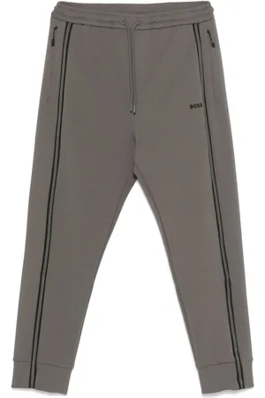 HUGO BOSS Rubberised logo-detail track pants