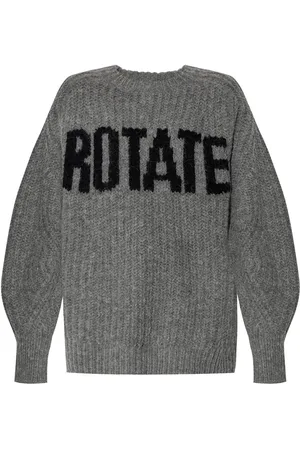 ROTATE Intarsia-logo jumper
