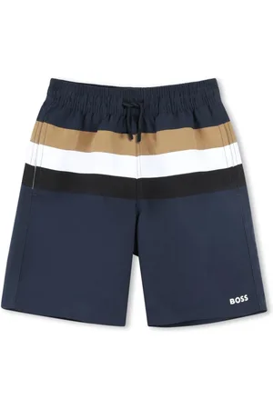 HUGO BOSS Striped swim shorts