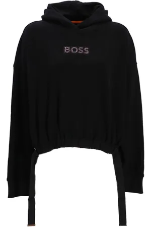HUGO BOSS Logo-appliqué hoodie
