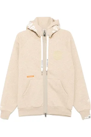A Bathing Ape Moonface logo zip-up hoodie