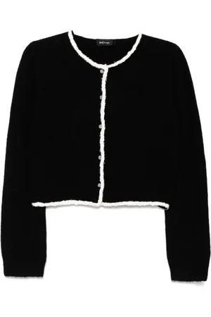 tout a coup Contrast-trim cardigan