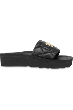 Moschino Quilted leather slides