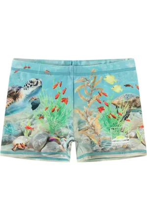 Molo Happy Ocean-print swim trunks