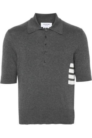 Thom Browne 4-Bar cotton polo jumper
