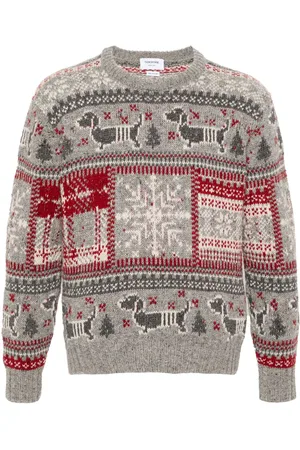Thom Browne Fair isle intarsia jumper
