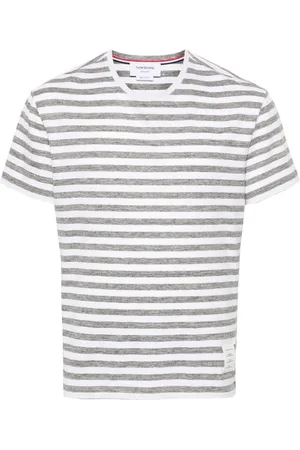 Thom Browne Striped linen T-shirt