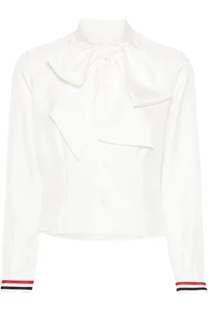 Thom Browne RWB-stripe silk shirt