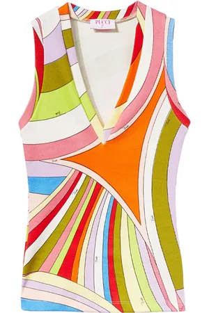 Puccini Iride-print tank top