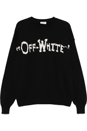OFF-WHITE Intarsia-knit logo sweater