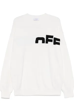 OFF-WHITE Intarsia-knit logo sweater
