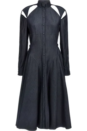 GIOVANNI BEDIN Cut-out denim dress