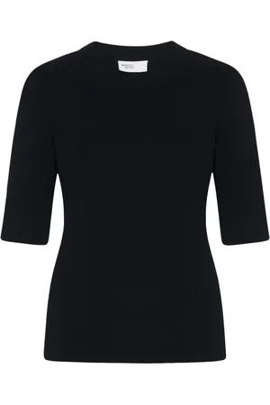 ROSETTA GETTY Ribbed shortsleeved T-shirt