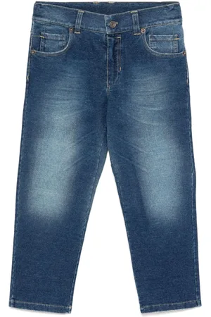 Dolce & Gabbana Logo patch straight-leg jeans