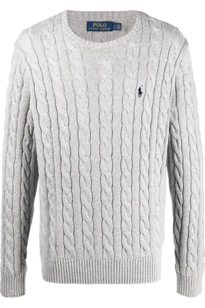 Ralph Lauren Logo-patch cable-knit jumper